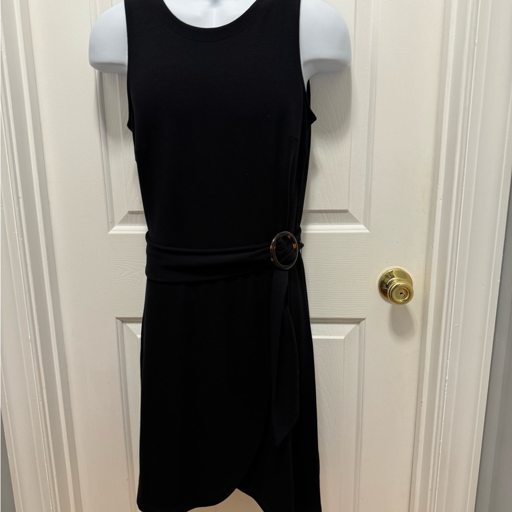 Black summer tie dress